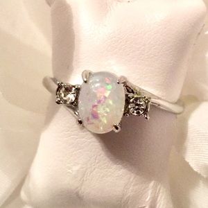 925 Silver & Opal Ring